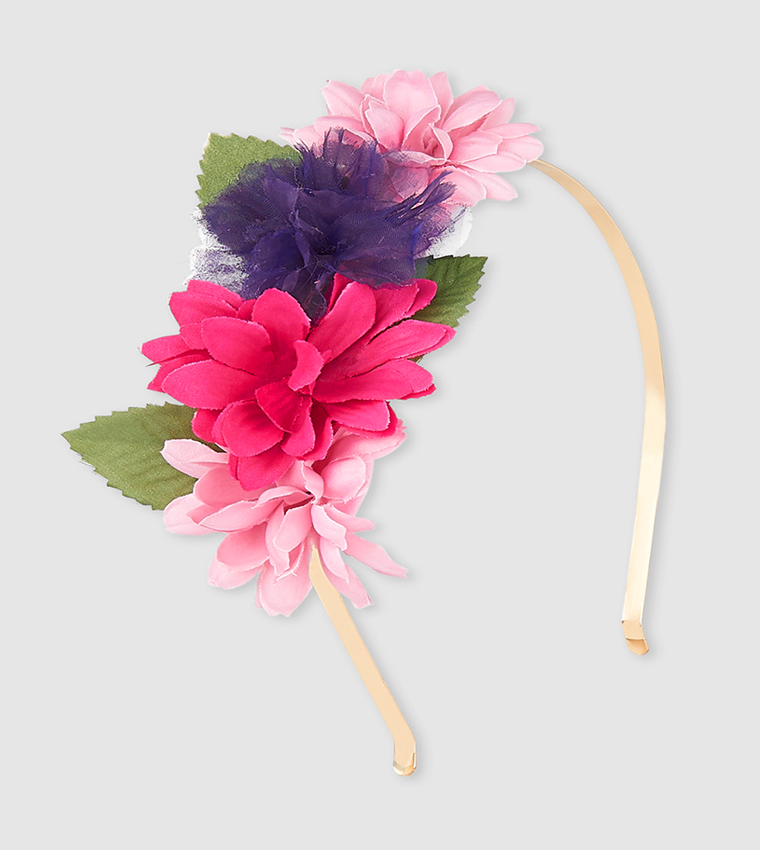 BG Bqt Flw MTL Hair Band
