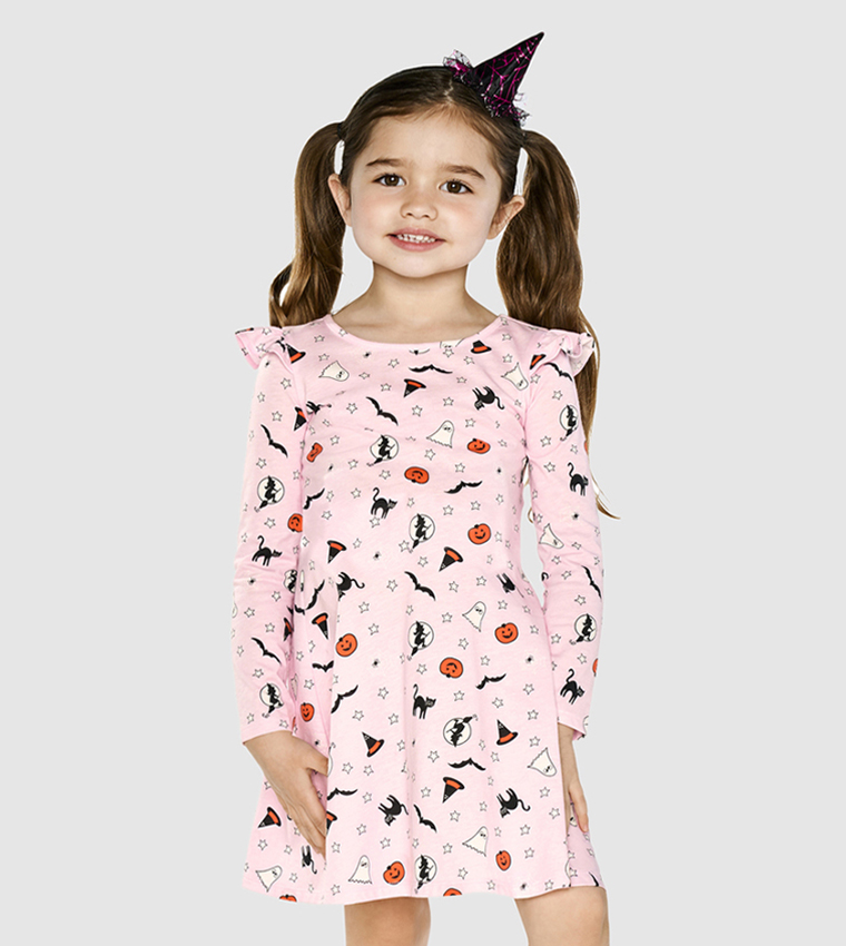 Long Sleeves Ki Halloween Frocks