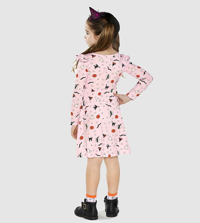 Long Sleeves Ki Halloween Frocks