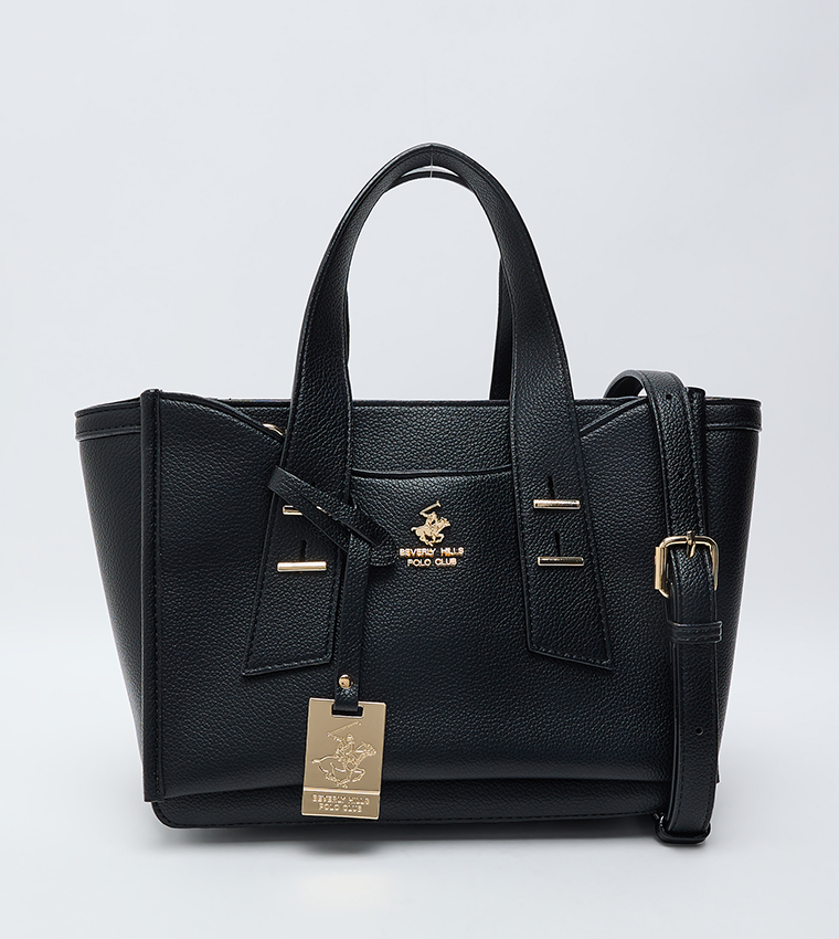 Textured Satchel Bag