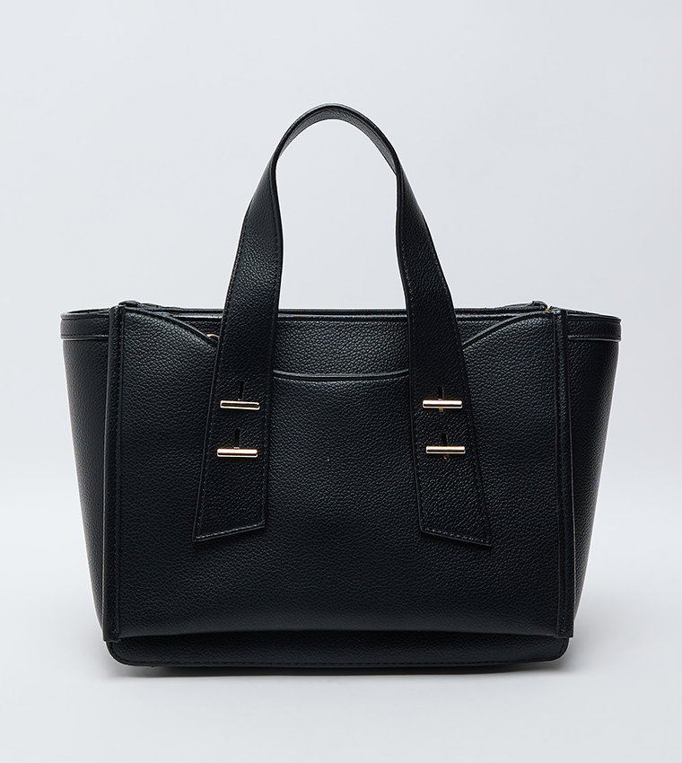 Textured Satchel Bag