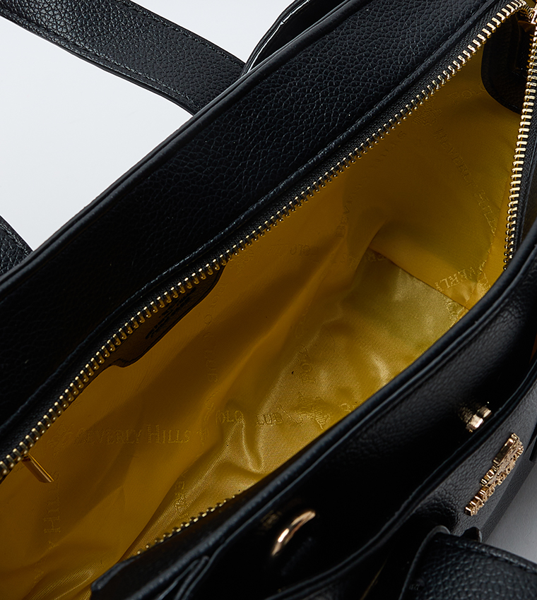 Textured Satchel Bag