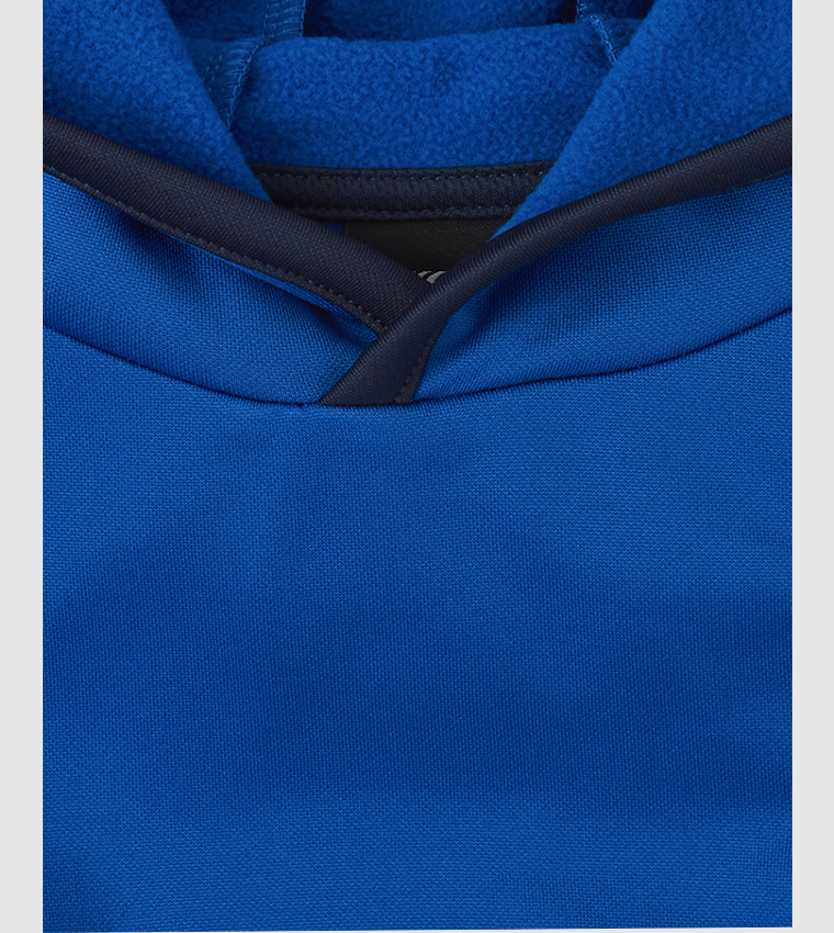 Buy The Children's Place Solid Hoody Shirt In Blue | 6thStreet UAE