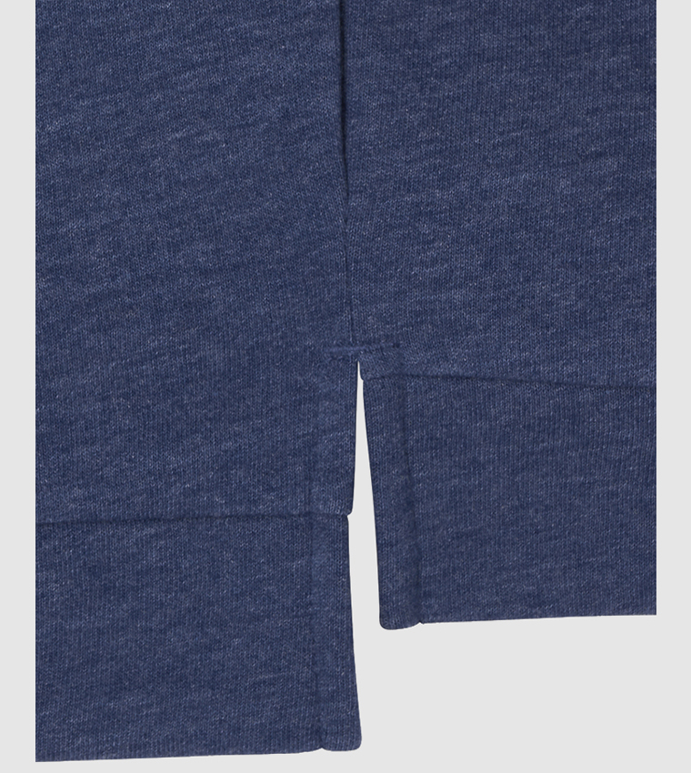 Solid Tunic Hoodie Shirt