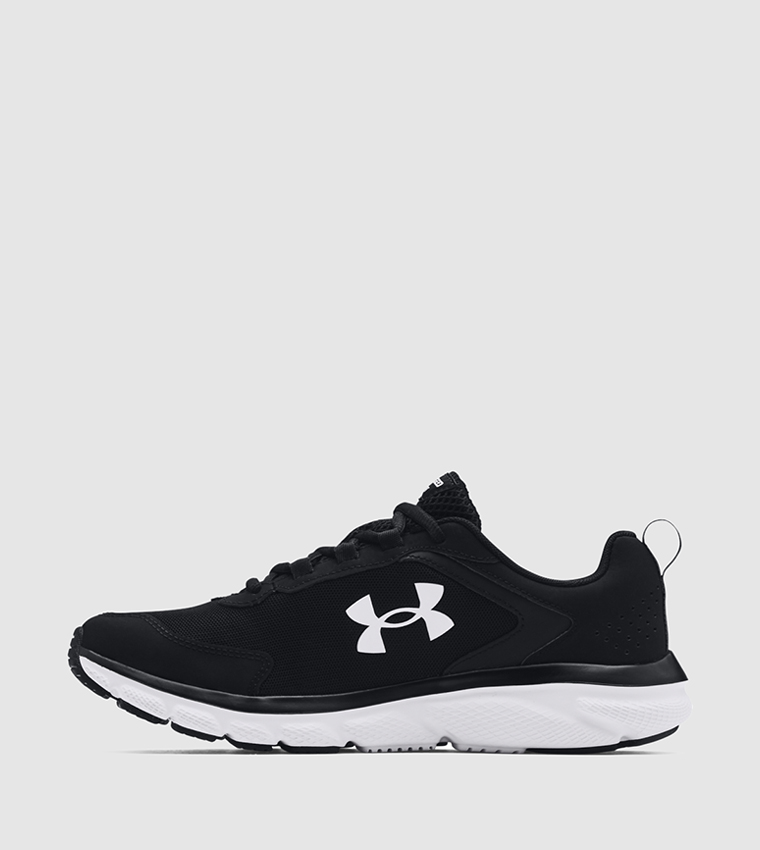 Under Armour Charged Assert 9 UA Black White Men Running Shoes 3024590-001