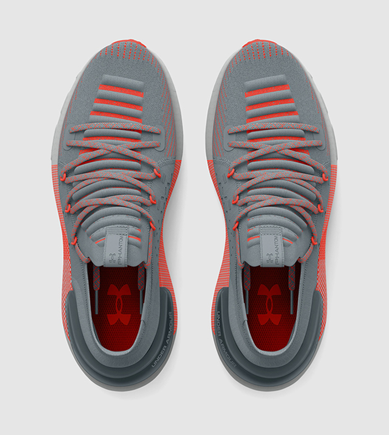 Buy Under Armour HOVR Phantom Lace Up Running Shoes In Grey