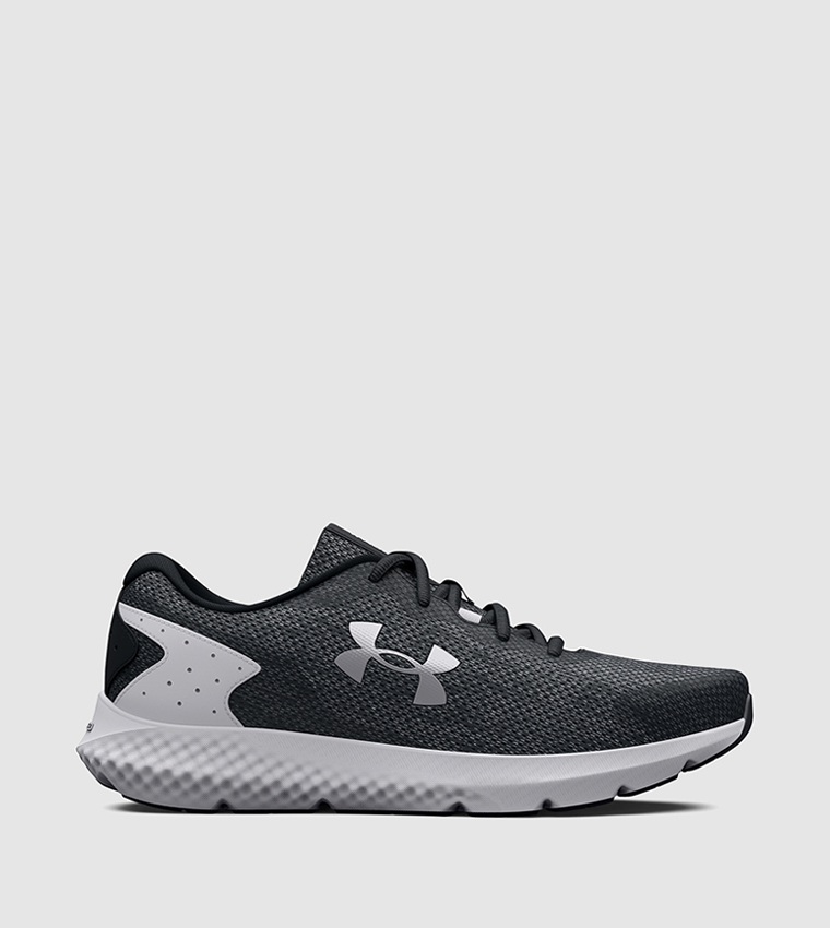Buy Under Armour Charged Rogue 3 Lace Up Running Shoes In Black ...