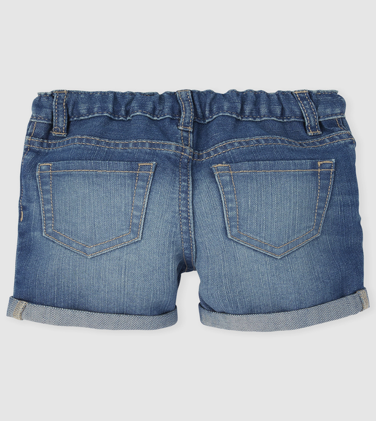 Rolled cuff denim hot sale shorts