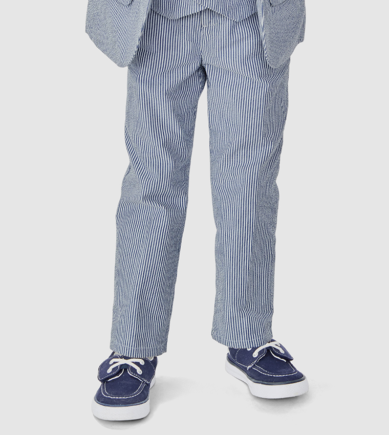Seersucker Regular Fit Trouser
