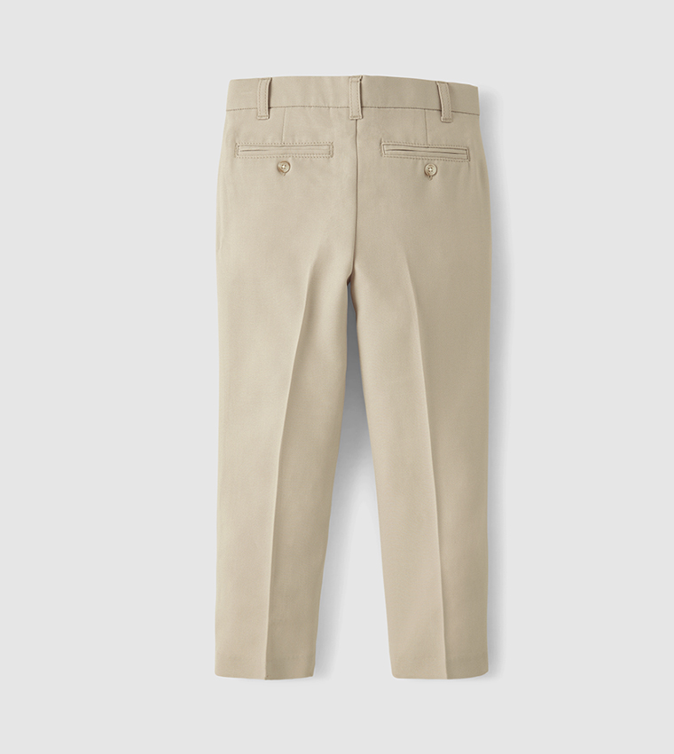 Solid Regular Fit Trouser