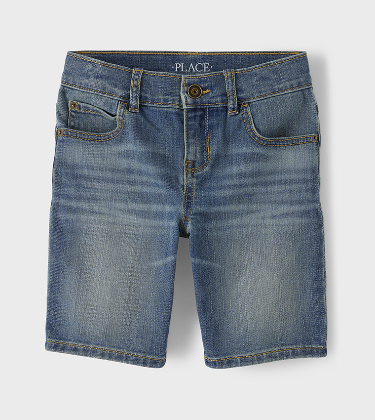 Children's high clearance waisted denim shorts