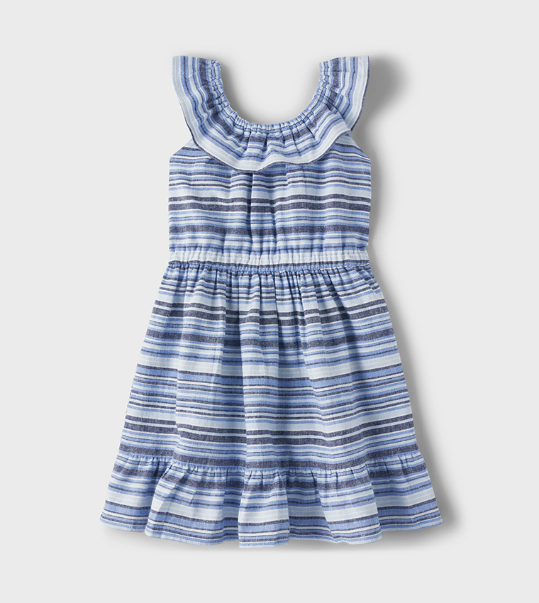 Buy Gymboree Matching Family Striped Midi Dress In Blue