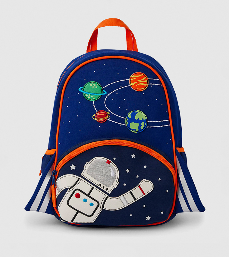 Boys Embroidered Space Theme Backpack