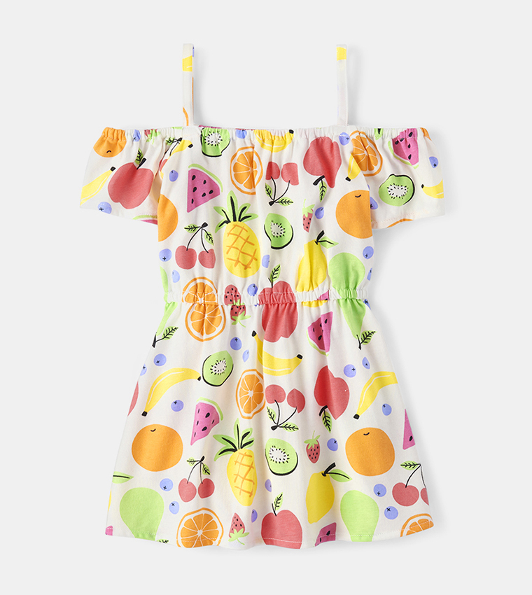 Girl's Pineapple Flutter Dress
