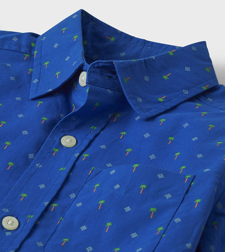 Printed Pocket Detail Shirt