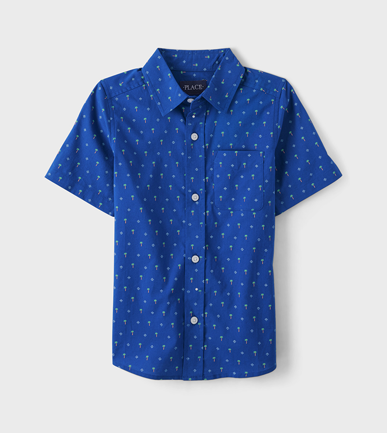 Printed Pocket Detail Shirt