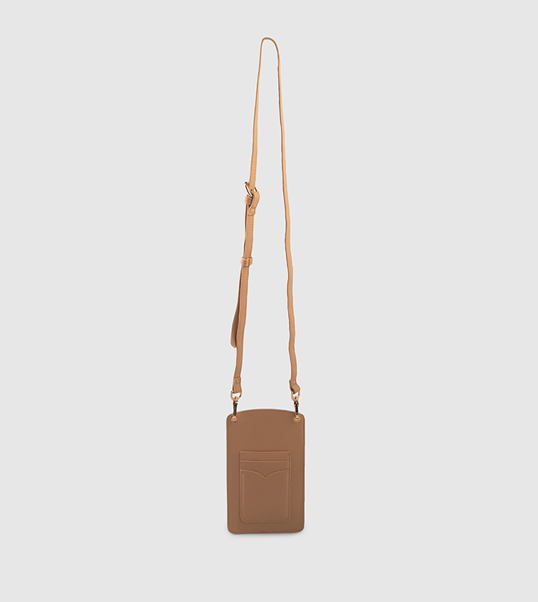 Textured Crossbody Phone Bag