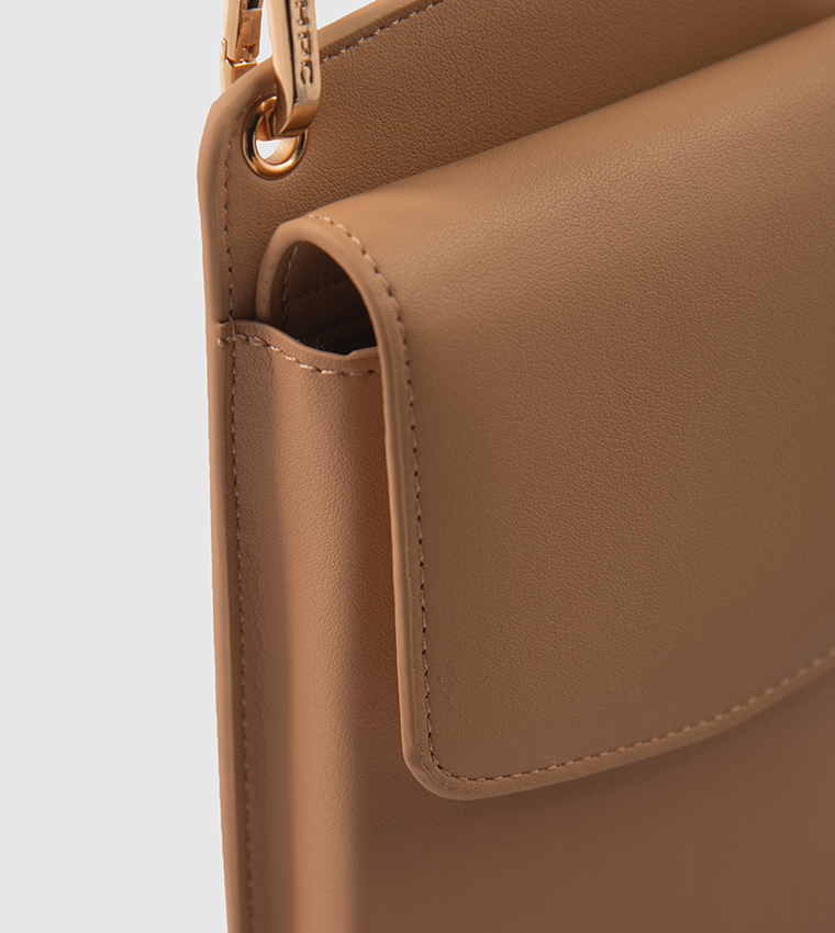 Textured Crossbody Phone Bag
