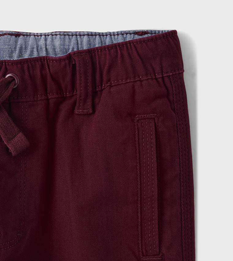 Solid Drawstring Waist Jogger Pants