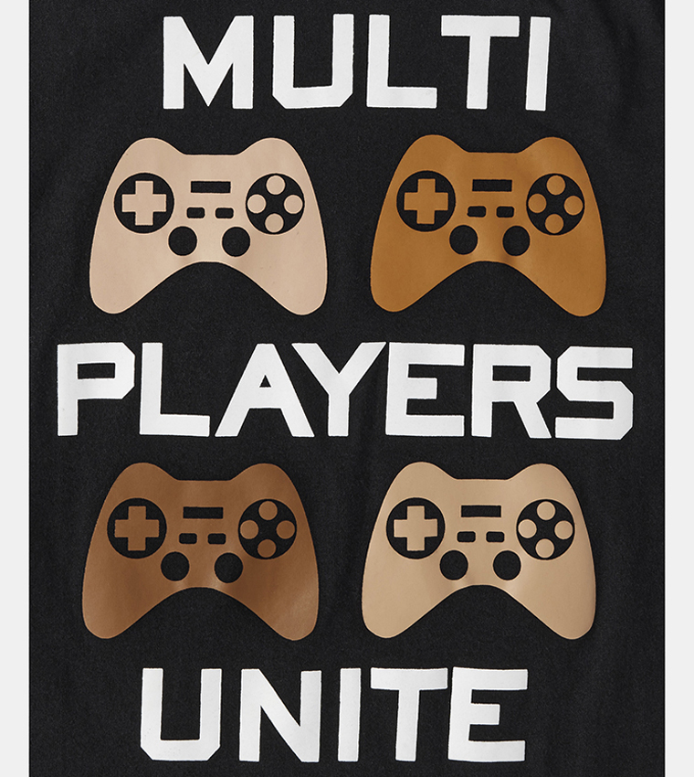 Boy's Graphic Printed Short Sleeves T-Shirt