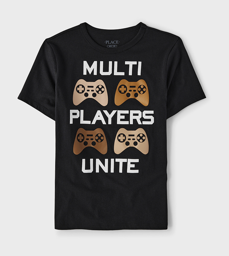 Boy's Graphic Printed Short Sleeves T-Shirt