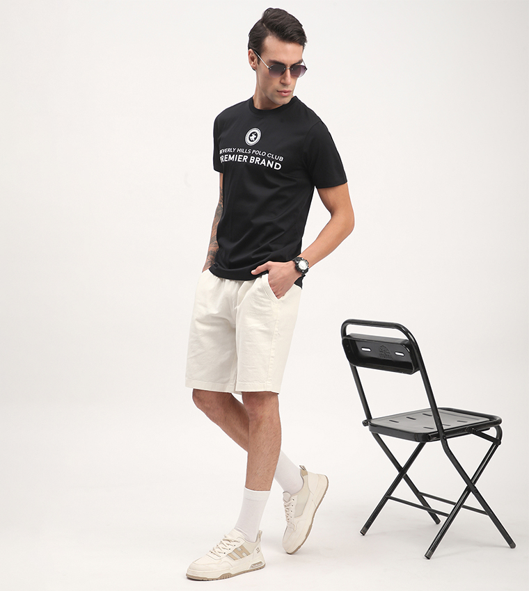 Drawstring Waist Casual Shorts