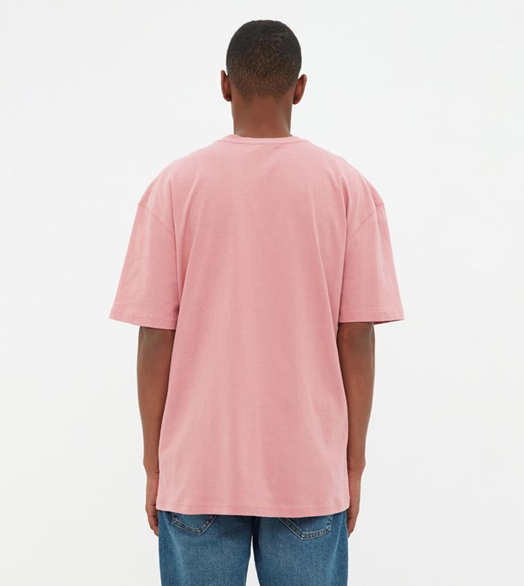 Pink t shirt and hot sale jeans