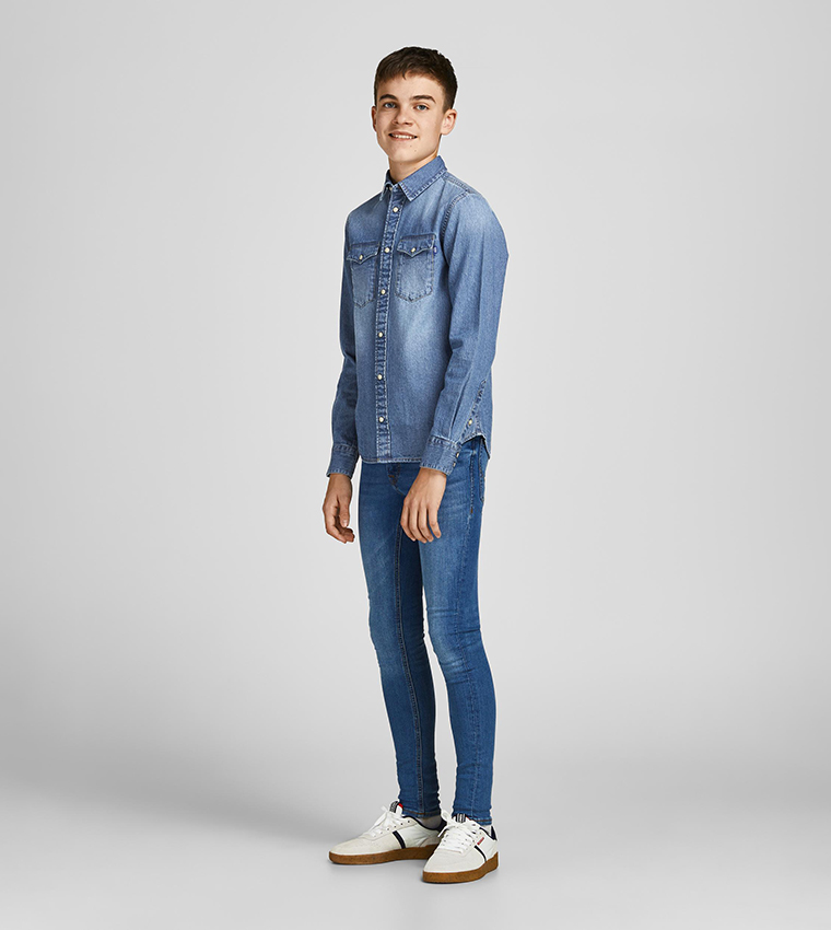 Denim shirts store with t shirts