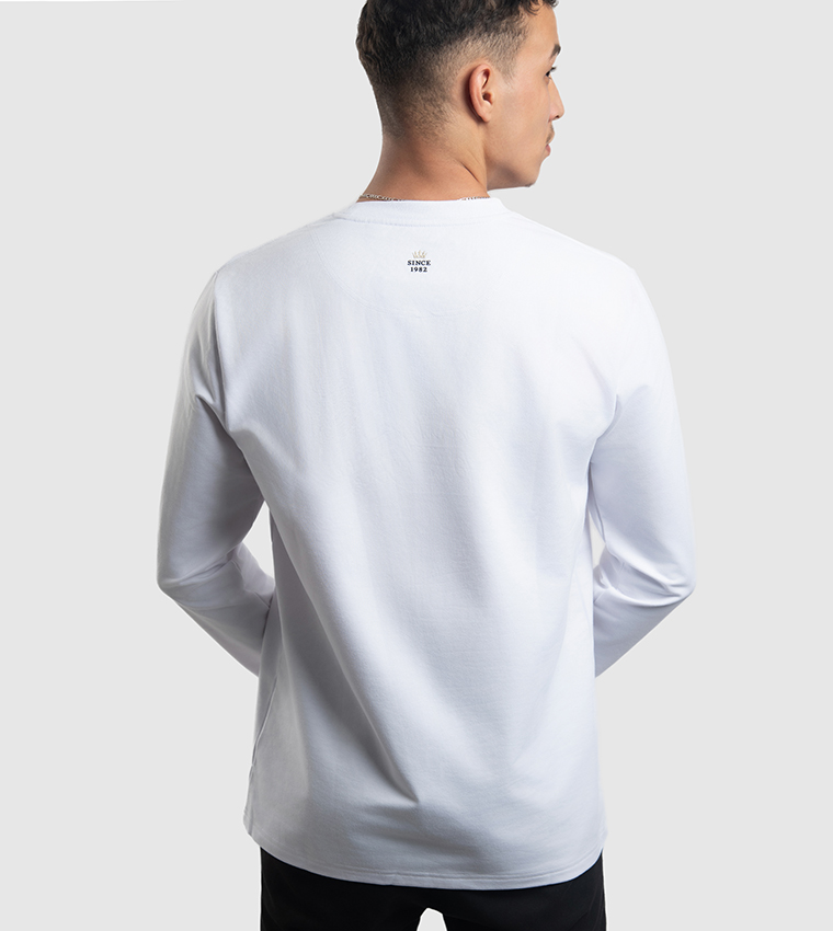Logo Embroidered Long Sleeves T-Shirt