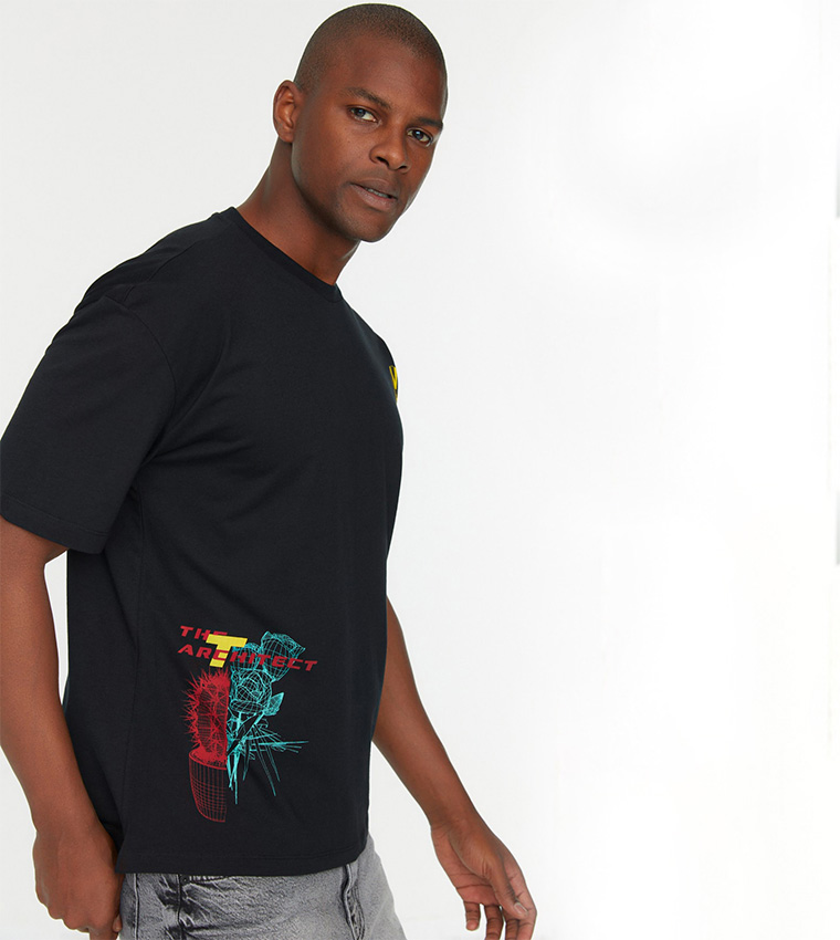 Relaxed Fit Short Sleeve Printed T-Shirt