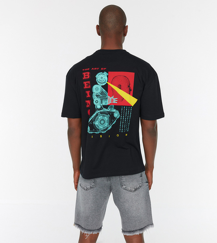 Relaxed Fit Short Sleeve Printed T-Shirt