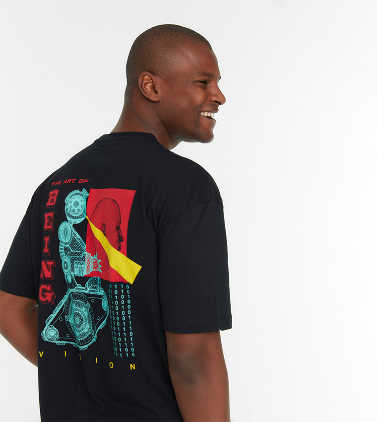 Relaxed Fit Short Sleeve Printed T-Shirt
