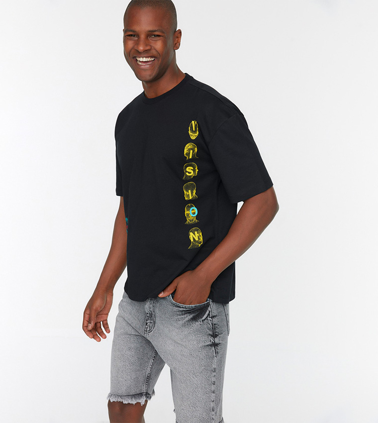 Relaxed Fit Short Sleeve Printed T-Shirt
