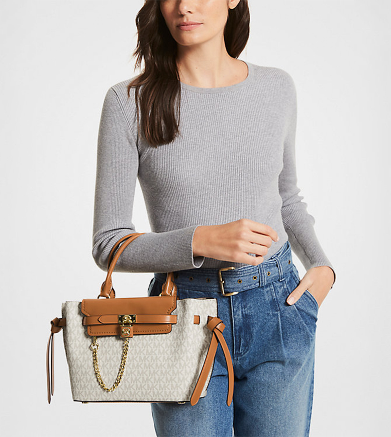 HAMILTON Monogram Patterned Satchel Bag