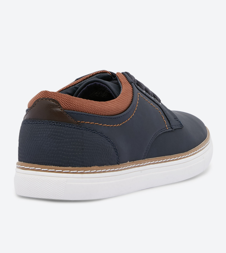 Harus Lace Up Sneakers - Navy