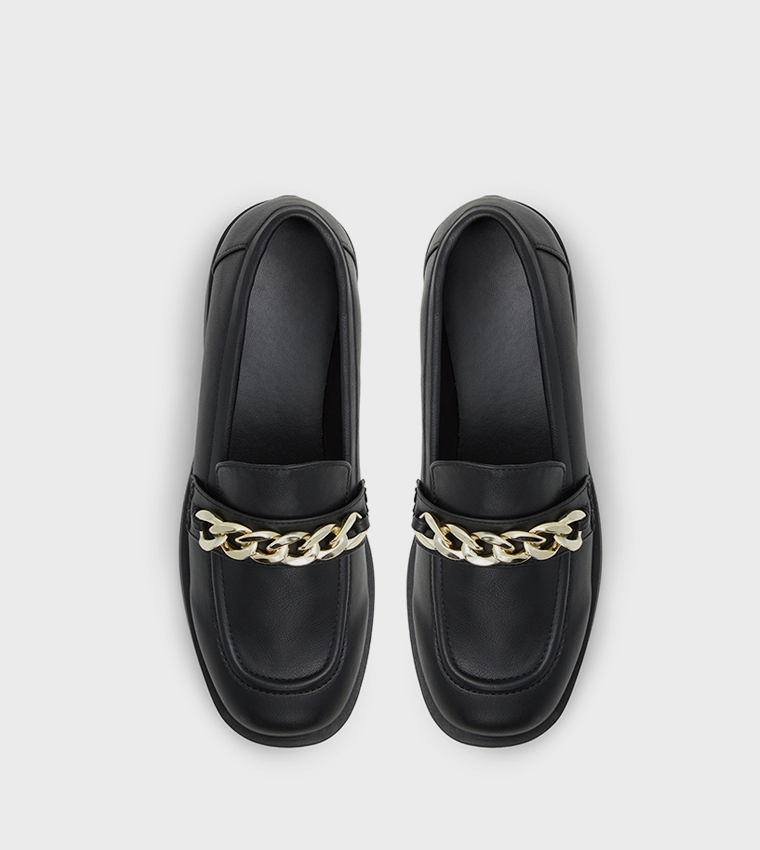 RAEVEN Metal Accent Penny Loafers