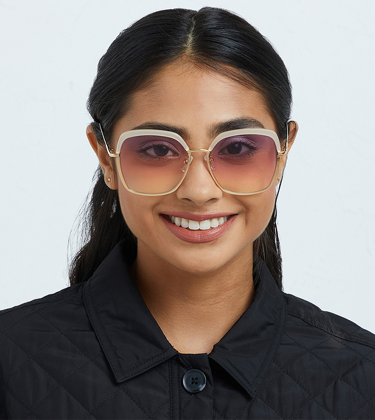 Slay UV Protected Square Sunglasses