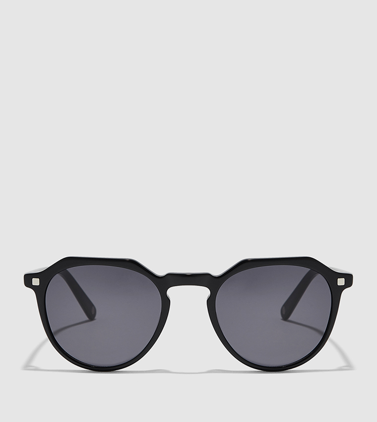 Black Large Round Sunglasses | Hot Topic