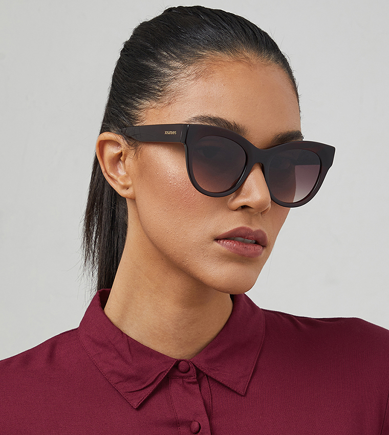 Dawn Full Rim Cat Eye Sunglasses