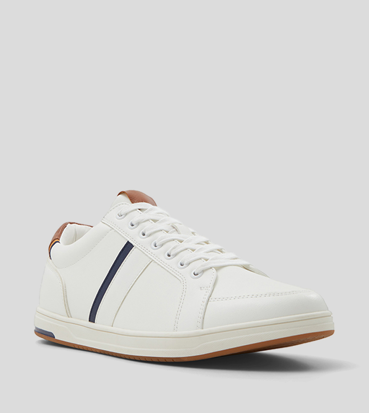 WELTON Round Toe Lace-Up Sneakers