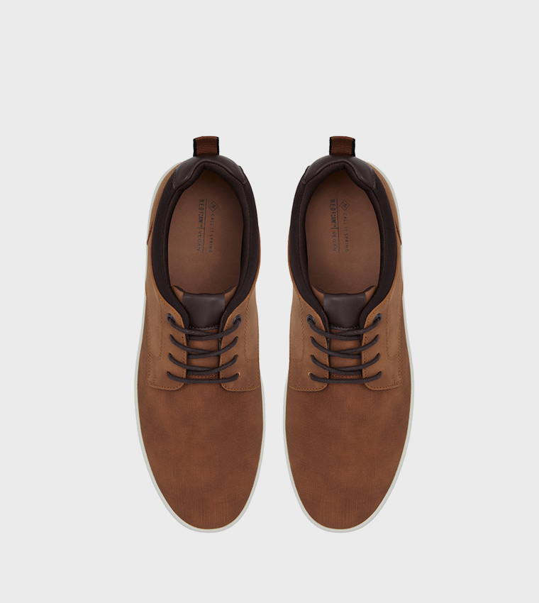 WISTMAN Round Toe Lace-Up Casual Shoes