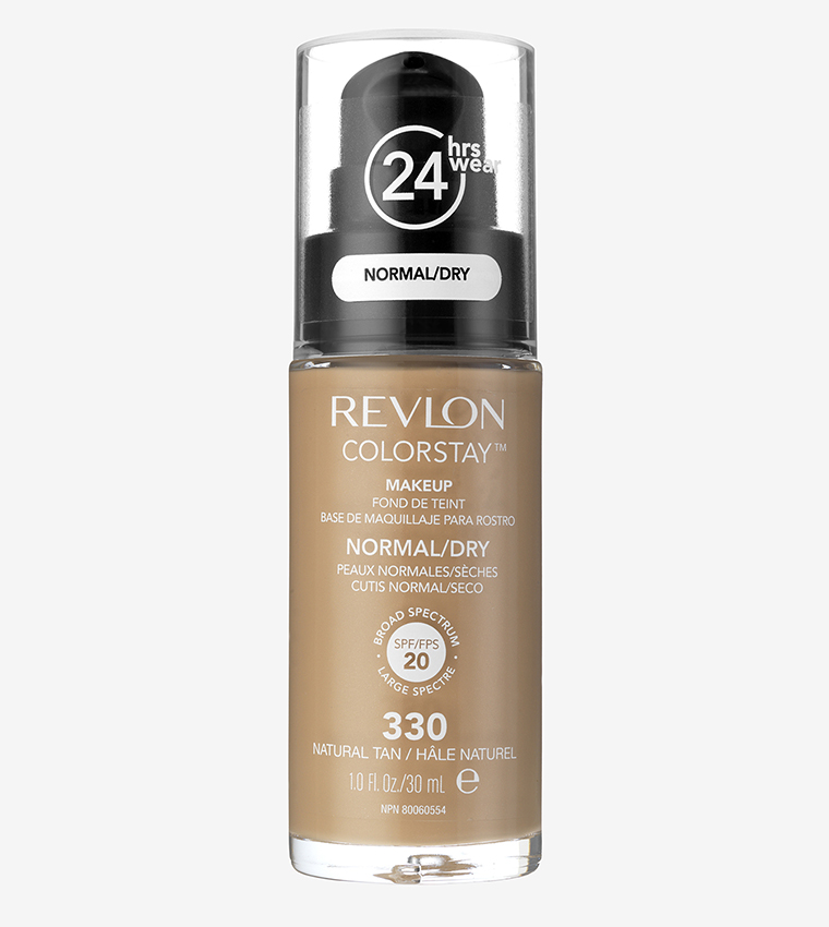 Color Stay Mu Normal Dry with Pump Natural Tan Foundation - Pink Sapphire
