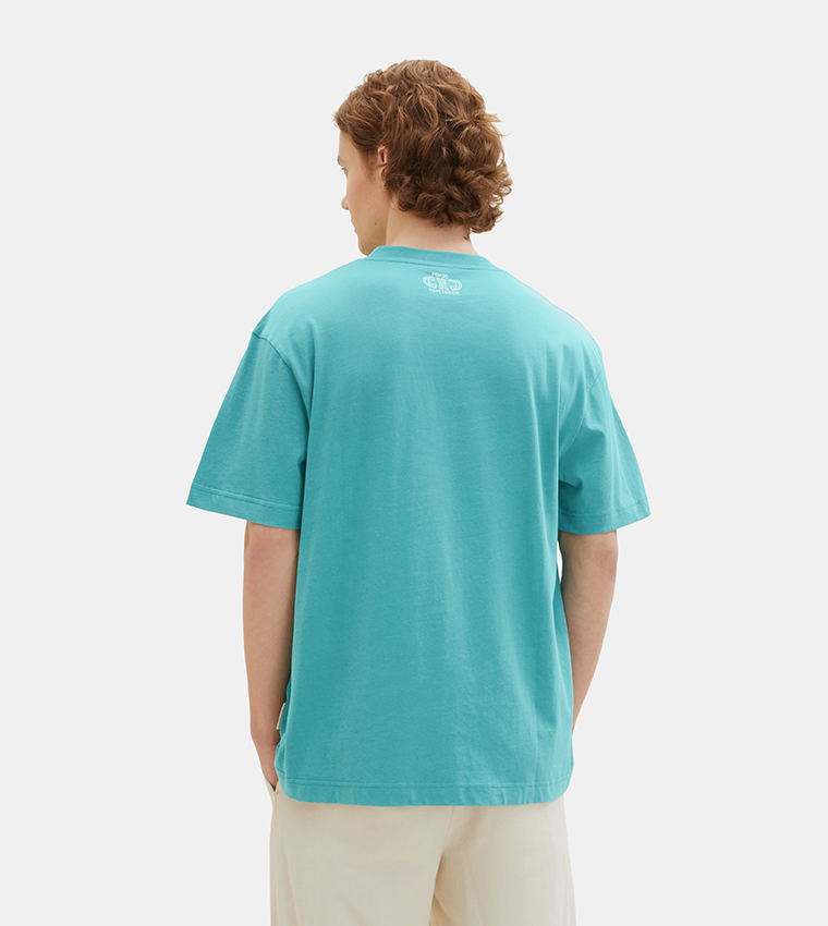 Solid V-Neck Relaxed Fit T-Shirt