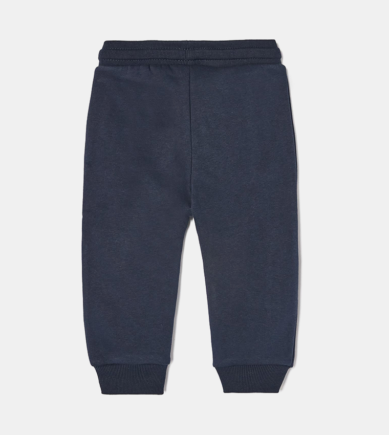 Buy Zippy Baby Boys Drawstring Waist Cotton Joggers In Navy 6thStreet UAE