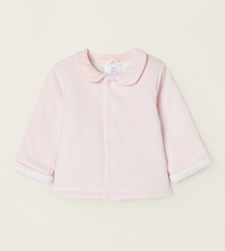 Newborn Girls Velour Jacket