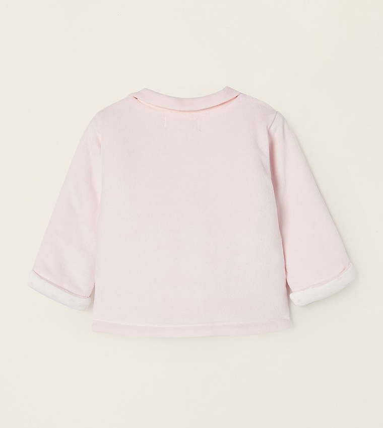 Newborn Girls Velour Jacket