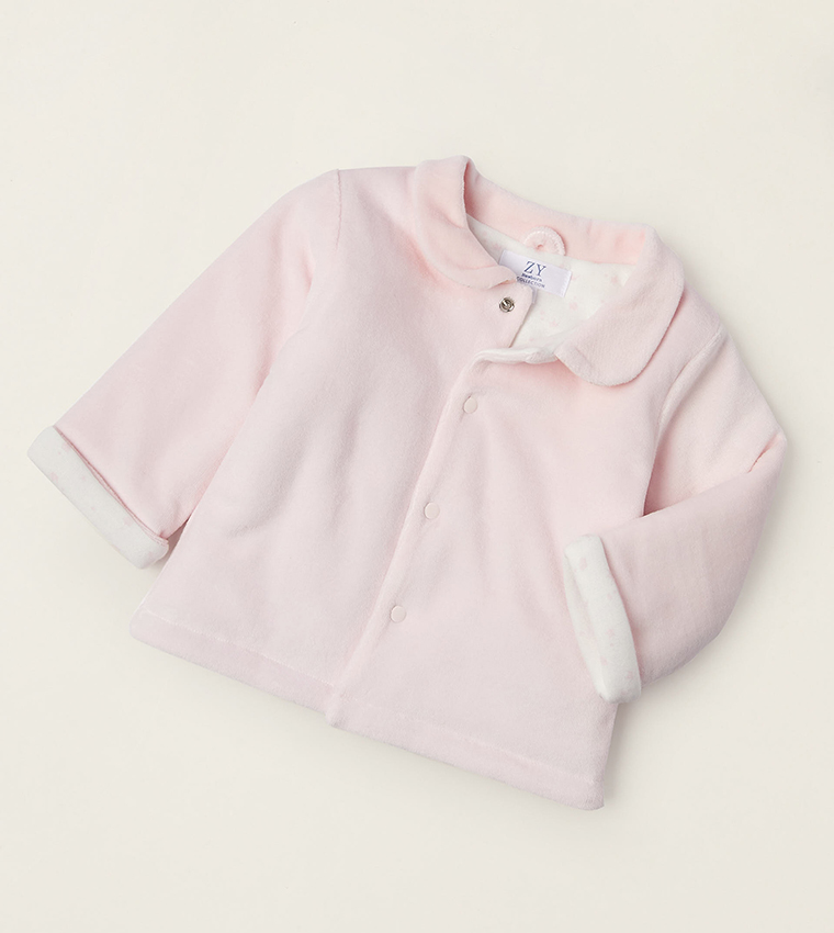Newborn Girls Velour Jacket