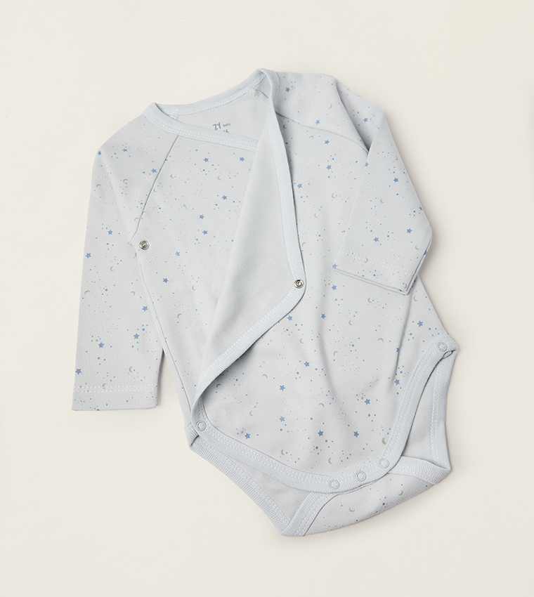 4-Pack Newborn Wrap-Over Bodysuits
