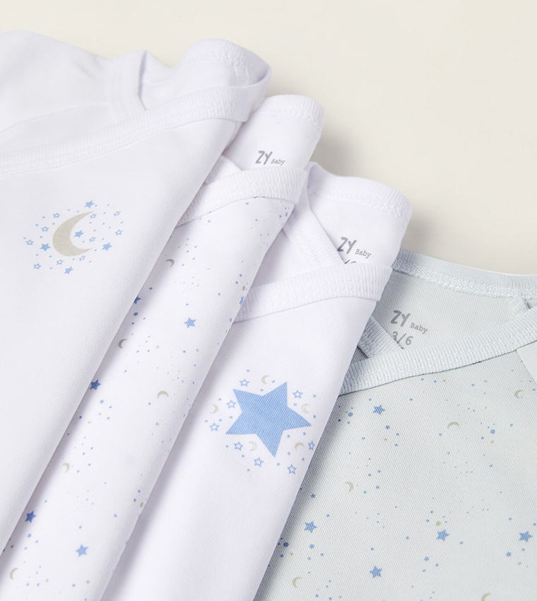 4-Pack Newborn Wrap-Over Bodysuits