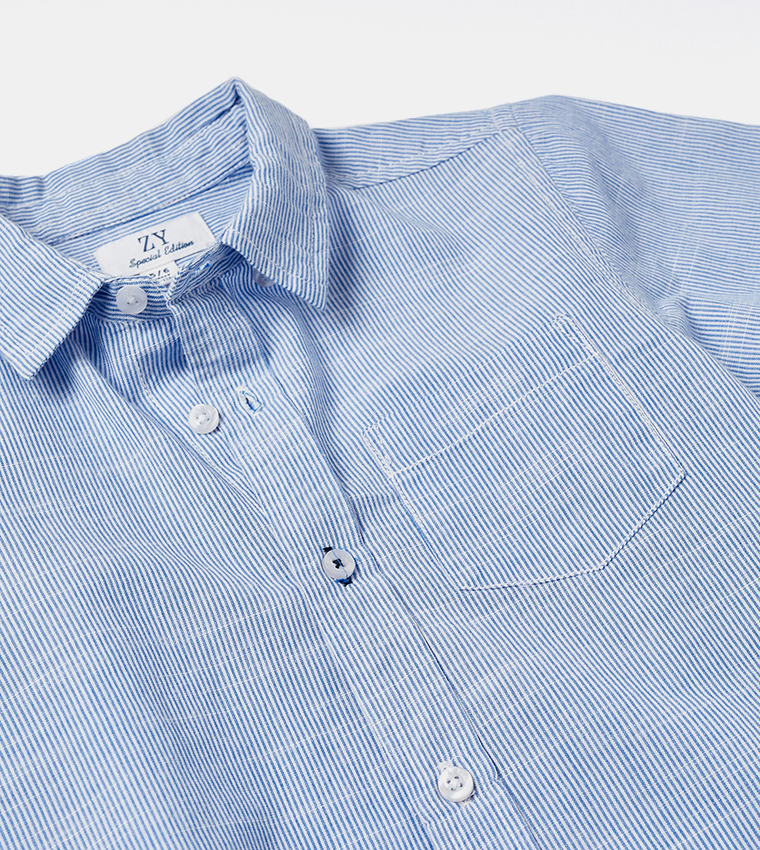 Boys Striped Clothing Set with Bow